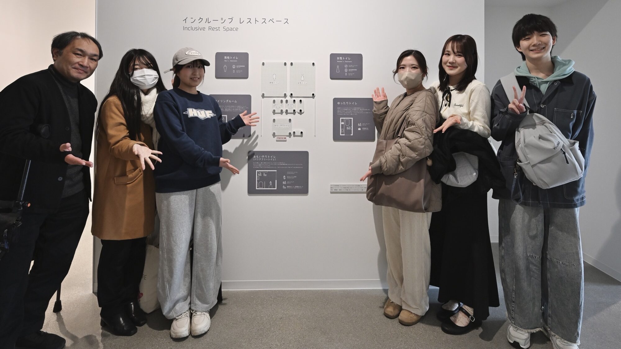 1号館をWS参加メンバーとまわりました！